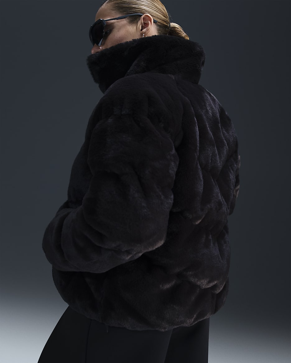 Nike Sportswear Windpuffer Women s Therma FIT Loose Faux Fur Jacket